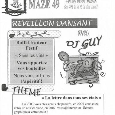 L'affiche du réveillon 2007