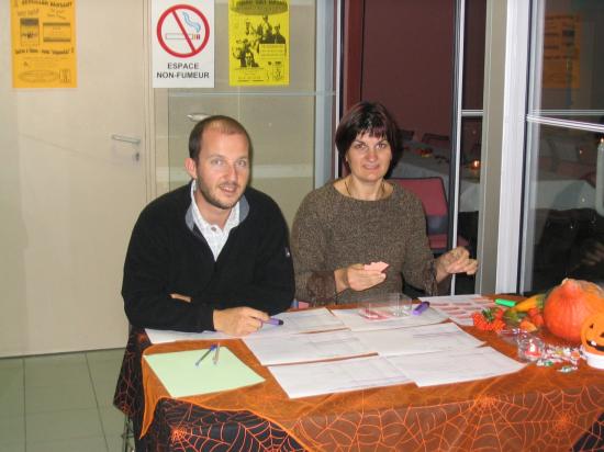 Laurent et Marie-Lise à l'accueil