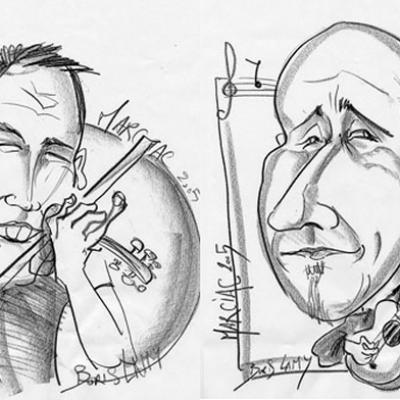 Les musiciens Jean-Christophe et Philippe